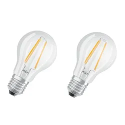 2er Pack BELLALUX E27 LED Glühlampe Filament 6,5W wie 60W warmweißes Licht