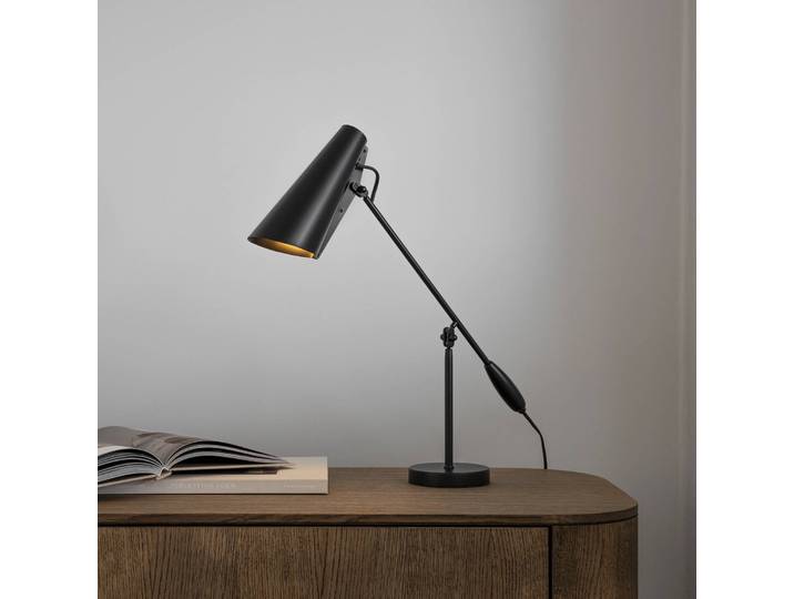 Northern Designer Tischlampe Birdy, schwarz, für Wohn- / Esszimmer, Aluminium, Design, Tischlampe
