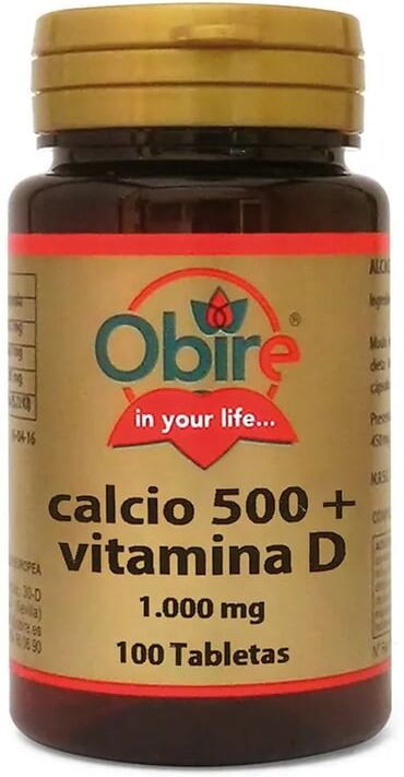 Obire CALCIO 500MG Y VITAMINA D 1000MG 100 Tabs