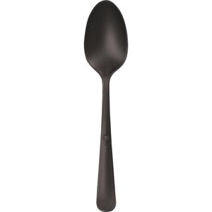 Papstar Esslöffel 96525, 19 cm, Kunststoff, Mehrweglöffel, schwarz, 10 Stück