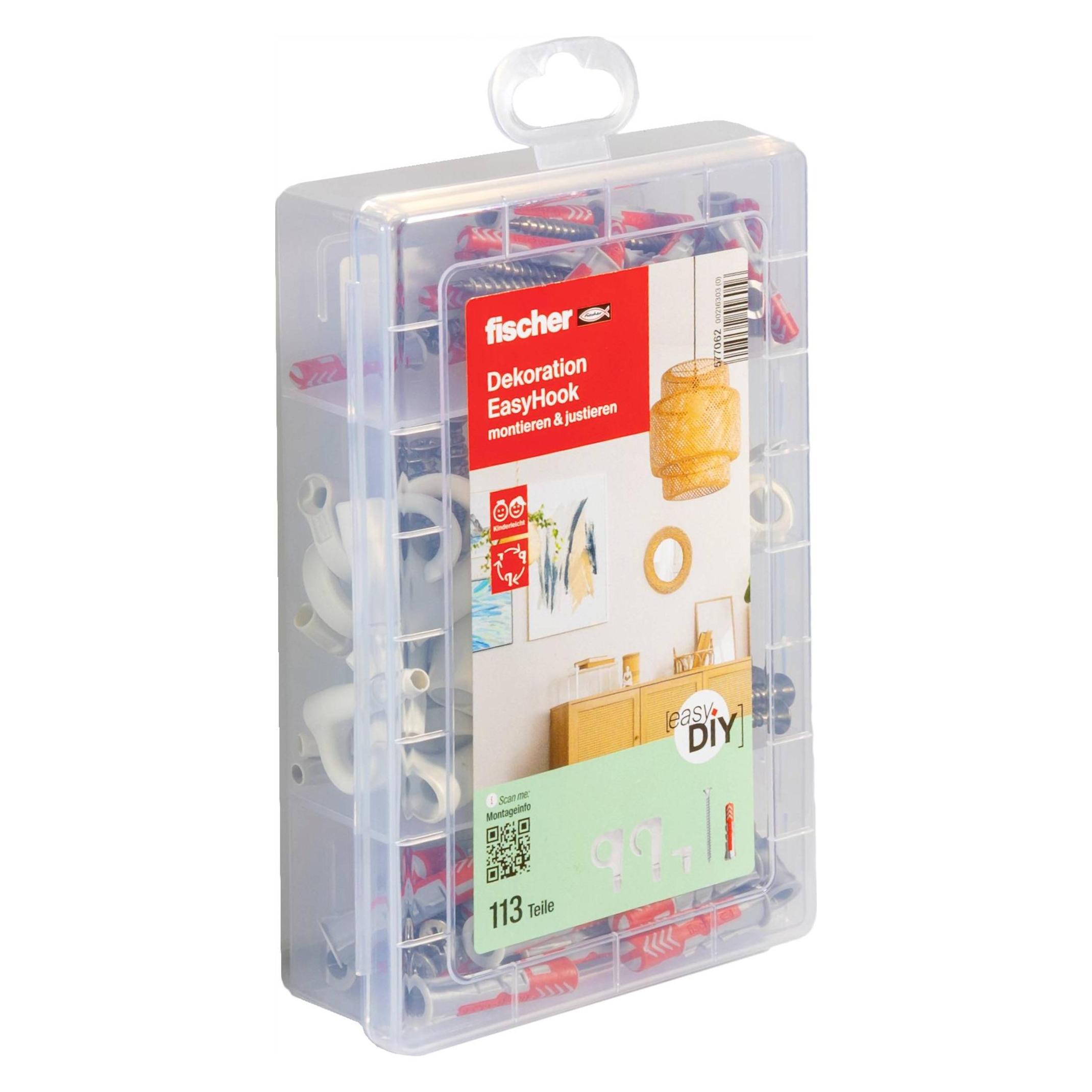 Fischer EasyDIY Box Dekoration EasyHook (113 Stk.) (577062)