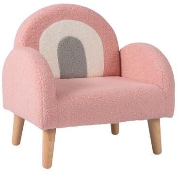 Costway Kids Armchair with Comfy Backrest and Armrests-Pink