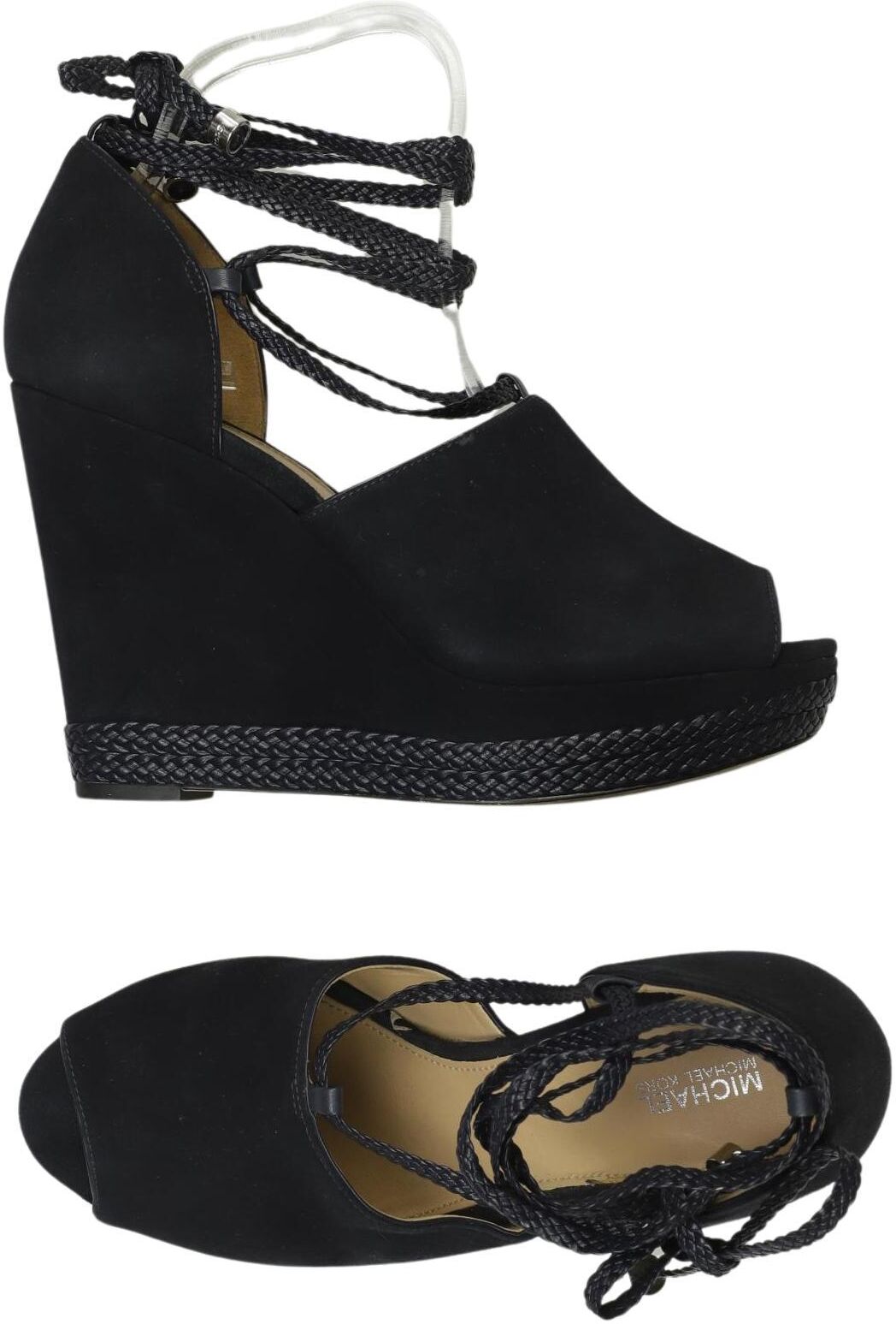Michael Michael Kors Damen Sandalen, Schwarz, Gr. EU 40, Leder - Second Hand