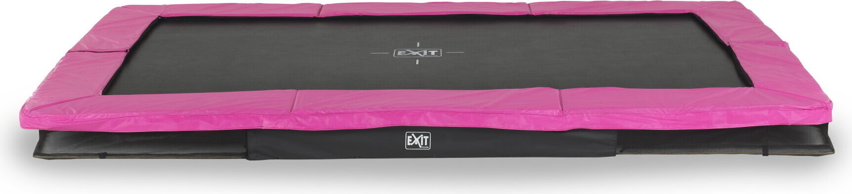 EXIT Silhouette Sporttrampolin 214x305cm, Bodentrampolin, Rechteckig, für Kinder, Rosa