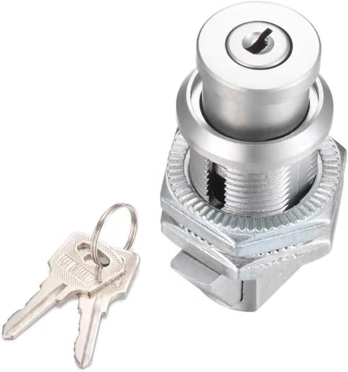 Brievenbusslot Set met Sleutel - 2 stuks - Zilver