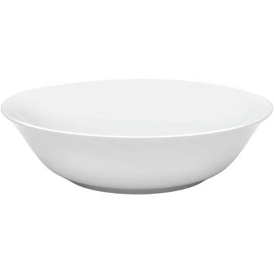 Salatschüssel VAN WELL "Gourmet", weiß, B:25,7cm H:7cm T:25,7cm Ø:25,7cm, Porzellan, Schüsseln, Salatschüssel, spülmaschinenfest und mikrowellengeeignet