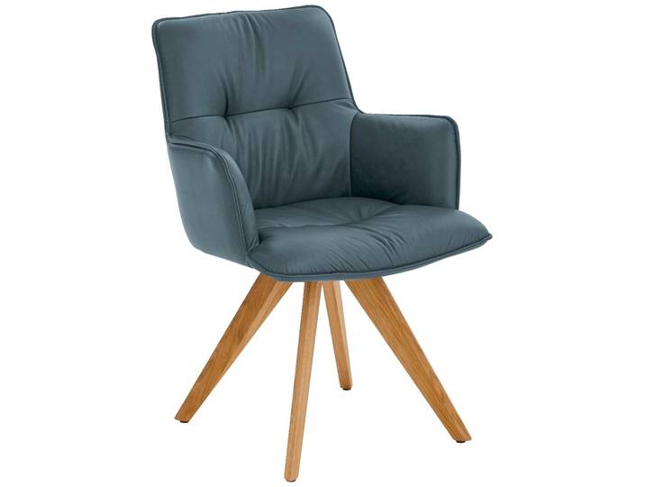 Dieter Knoll Design-Schalensessel PREMIO, ocean, Leder