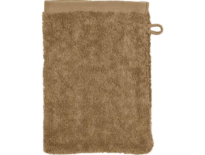 Waschhandschuh ROSS Sinfonie , braun (walnuss), B:16cm L:22cm, Frottier, Handtücher, Waschhandschuh, in modernen Unifarben