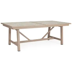 Gartenesstisch Kalimera Ausziehbar - Aluminium Timber Natur, 212-285 x 106 cm
