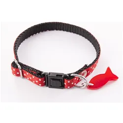 Martin Sellier Halsband für Katze mit Punkten (Katze, Allgemein), Halsband + Leine