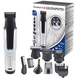 Remington Barttrimmer Graphite Series G5, PG5000, 16 Schnittstufen, mit 9 Aufsätzen und Tasche