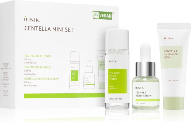 IUNIK Centella Mini Set travel set with soothing effect