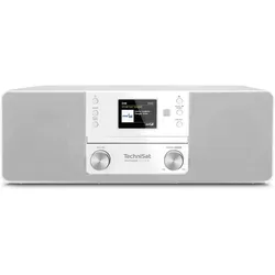 TechniSat 370 CD IR (DAB+, Internetradio, Bluetooth, WLAN), Radio, Weiss