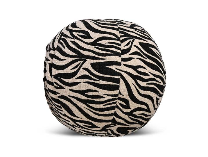 Byon Coussin Anima Ø35 cm Zebra-noir
