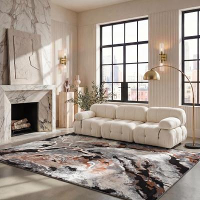 SAFAVIEH Cyrus Shag Kerasoula Abstract 1-inch Thick Rug