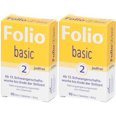 2x Folio 2 basic jodfrei Filmtabletten 2x90 St