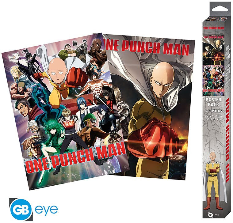 ABYstyle One Punch Man 2 Chibi Poster Set-Saitama & Genos (Diversen) Nieuw