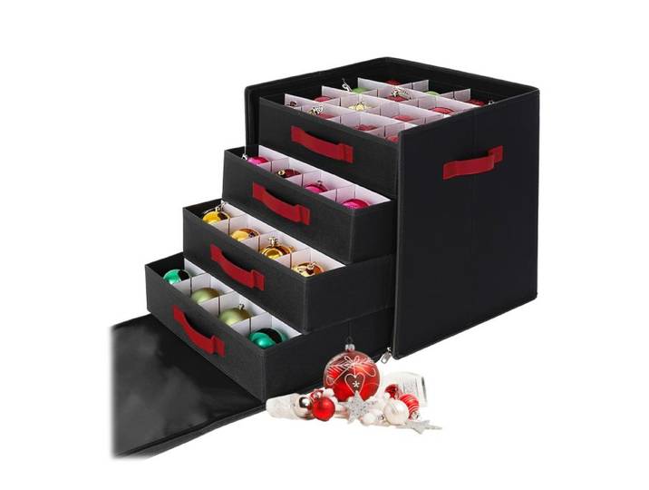 Relaxdays Weihnachtskugel Aufbewahrungsbox