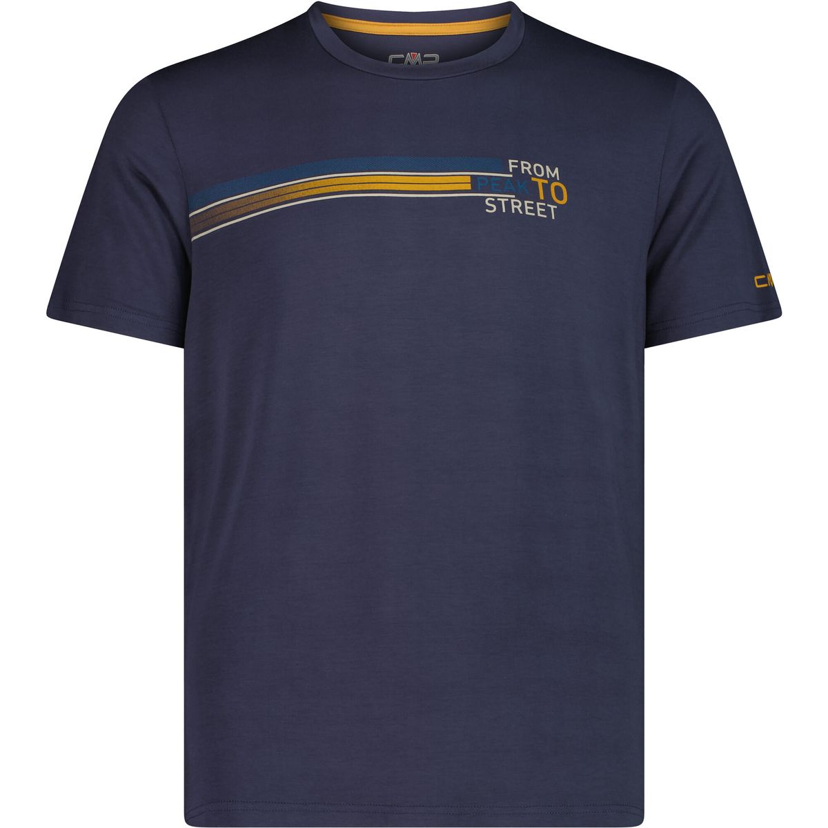 CMP MAN T-shirt b.blue-curcuma (21NV) 48 38T6457-21NV-48