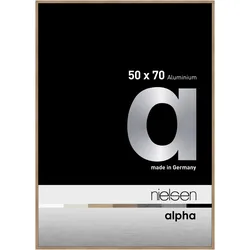 Nielsen Aluminium-Bilderrahmen Alpha  50 x 70 / Normalglas / Floatglas / Eiche