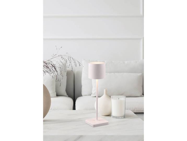 LED-Wegeleuchte 13 x 38 x 13cm Weiß/Weiß