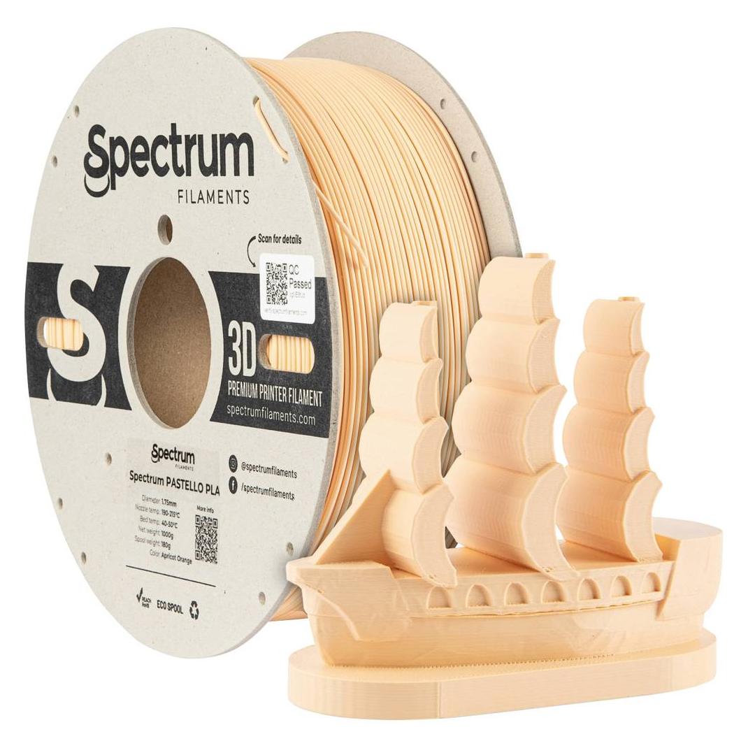Spectrum Filament PLA Pastello apricot orange 1.0kg 1.75mm (PLA, 1000 g, 1.75 mm) (80708)