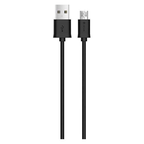 Devia Smart Series Micro Cable V2 (5V 2.1A,1M) black (1 m, USB 2.0) (120EC0180002)