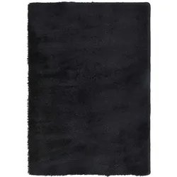 vidaXL Teppich Shaggy Hochflor NAVARRA Schwarz 120x170 cm Polyester
