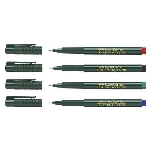 Faber 10 FABER-CASTELL 1511 Fineliner farbsortiert 0,4 mm (10x) (151111)