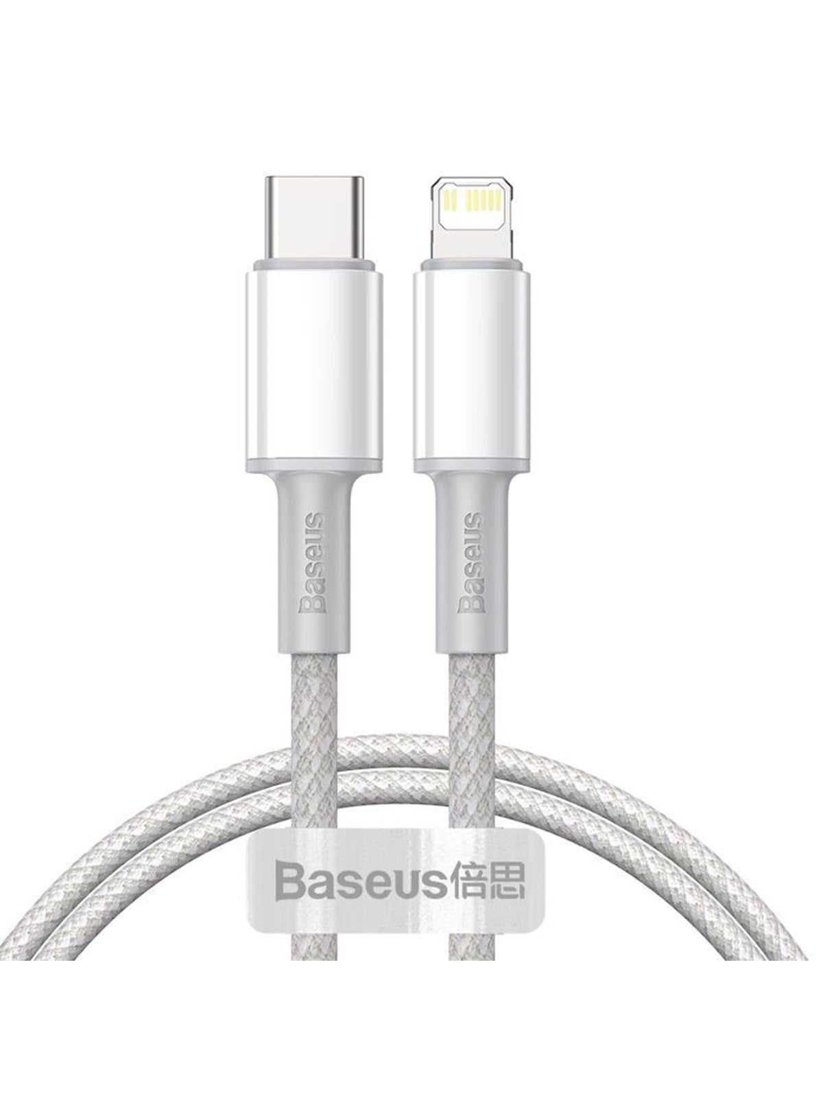 Baseus High Density Braided Cable Type-C to Lightning PD 20W 1m (white)