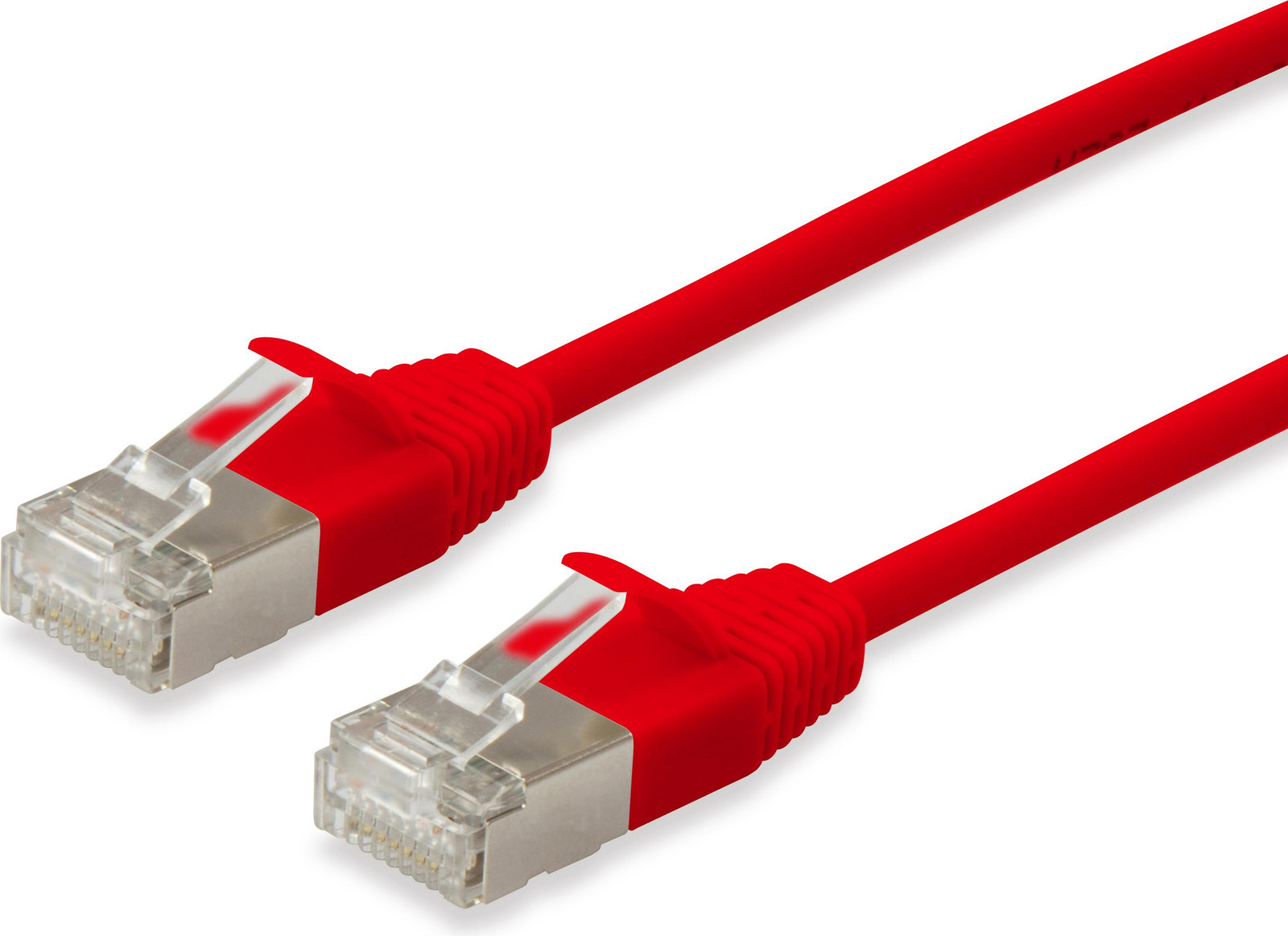 Equip Patchkabel Cat6A F/FTP 2xRJ45 0,25m rood LSZH