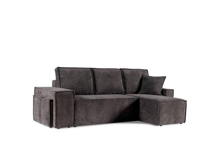 Sepro Meble Ecksofa Graphit Colin, Graphitfarben, 268x155 cm, Wohnzimmer, Sofas & Couches, Wohnlandschaften, Ecksofas