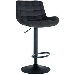 CLP Barhocker Tover Samt   Farbe: schwarz, Material: Samt