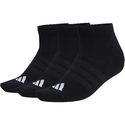 3er Pack adidas Cushioned Essentials Low Cut Socken KD6720 - black/black/white 31-33