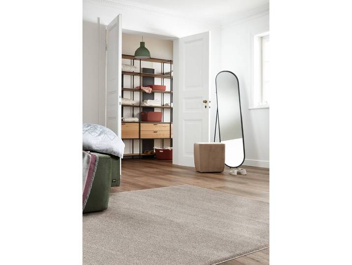 Hochflorteppich Pure 80 x 150cm Beige/Beige