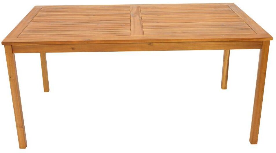 Pharao24.de Holztisch Garten Massivholztisch wetterfest 160 cm breit und 75 cm hoch