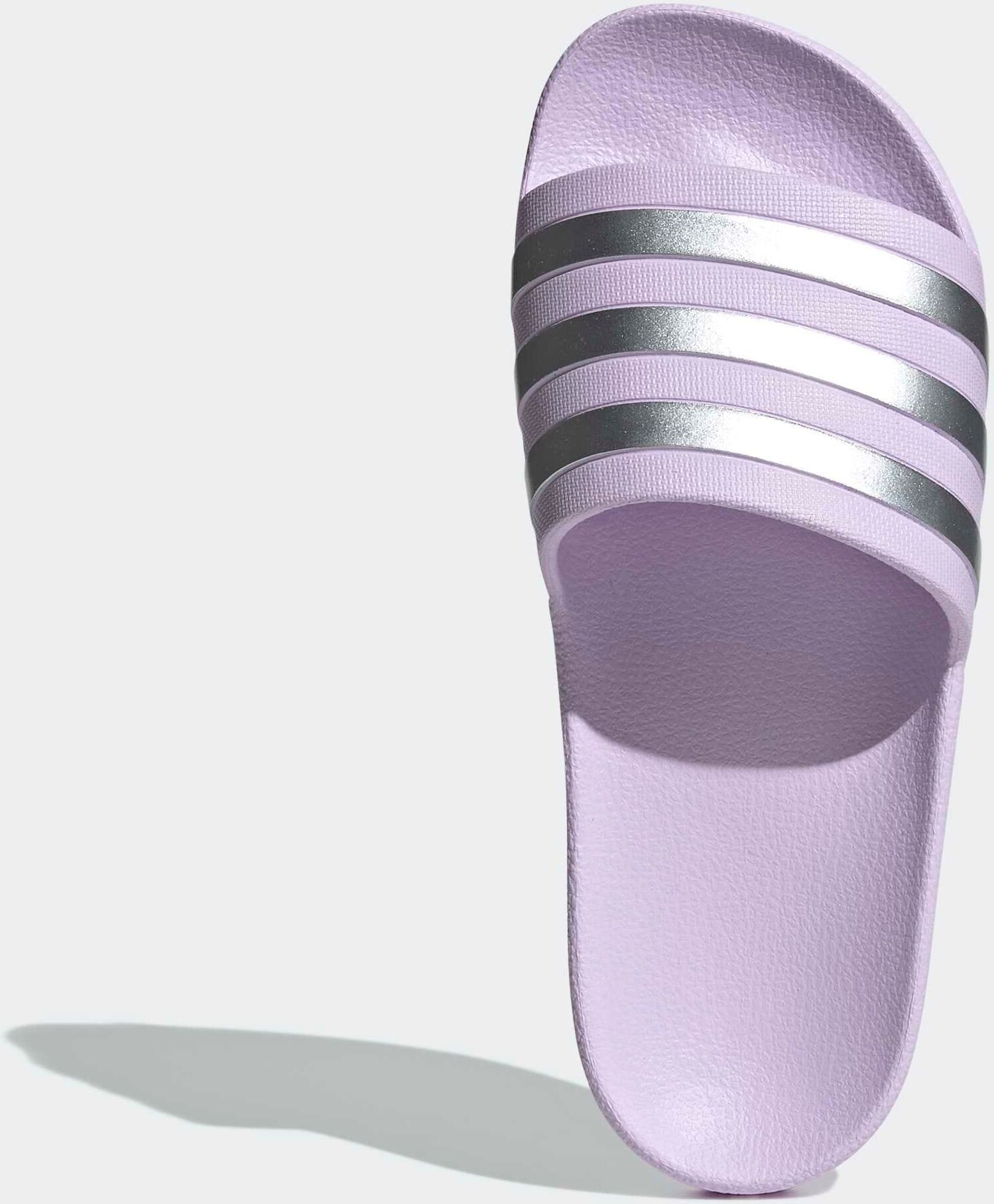 Badesandale ADIDAS SPORTSWEAR "AQUA ADILETTE", Damen, Gr. 38, lila (ice lavender, matte silber, matte silber), Synthetik, Schuhe Badesandale, Badelatschen ice lavender, matte silber, matte silber 38