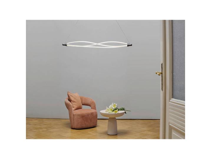 Osram Led-Hängeleuchte, Dunkelgrau, Kunststoff, 12.7x128.2x128.2 cm, Lampen & Leuchten, Innenbeleuchtung, Hängeleuchten, Pendelleuchten