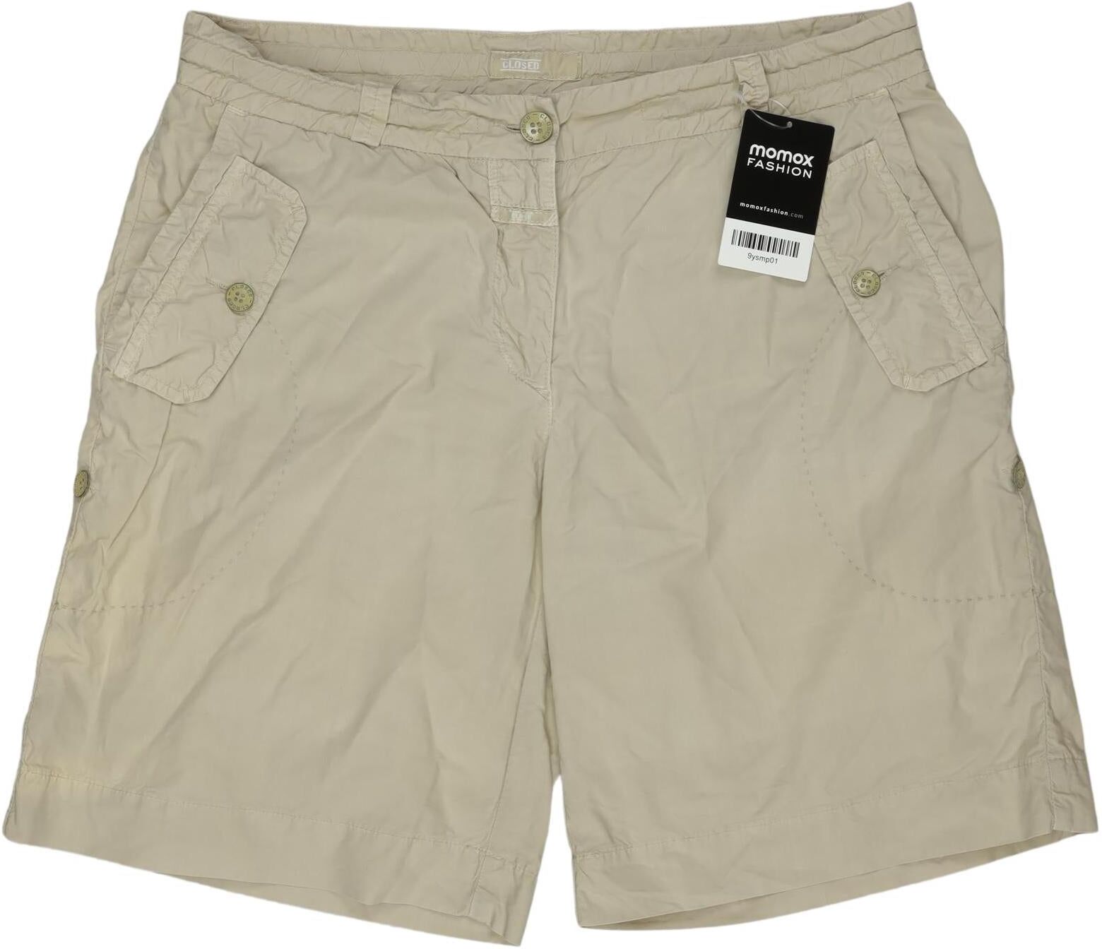 Closed Damen Shorts, Beige, Gr. EU 38 (IT 44), Baumwolle - Second Hand