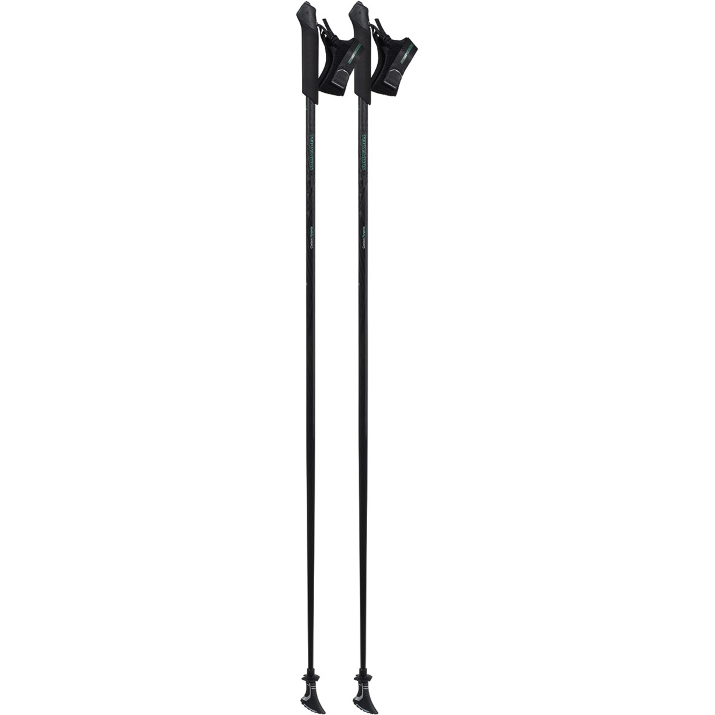 Komperdell Poniente Carbon Pure Stöcke Wanderstöcke & Trekkingstöcke schwarz Größe 125CM Trekking