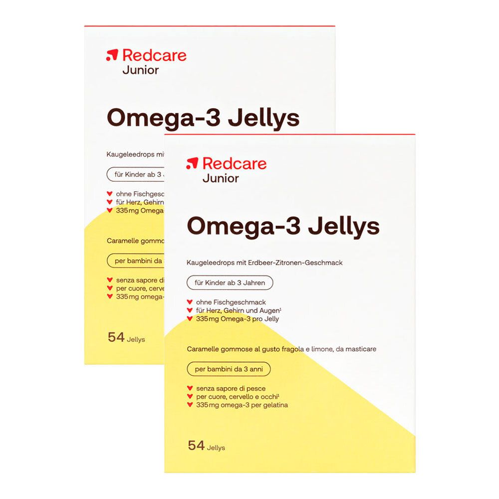 Redcare Junior Omega- Jellies Doppelpack 2x54 St Kaudragees
