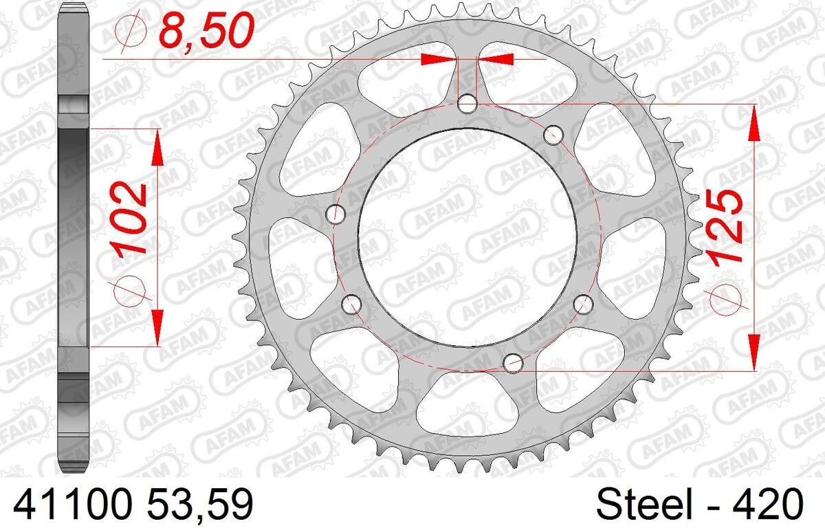 AFAM 41100-53 Chain Sprocket