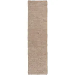 WOLLTEPPICH ALNE, einfarbig, Natur, 80 x 230 cm