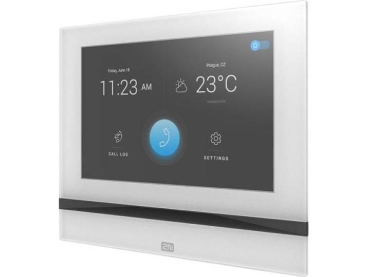 91378601WH - Vue d'intérieur blanc - Répondeur vidéo\, LCD 7
