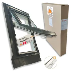 Velux GGL, GGU, GPL, etc. Austauschfenster Dachfenster für alte Velux mit Eindeckrahmen von SUNSKY 66 x 118 - für Velux "206" und "F06"