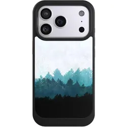 Nivocase Hülle für Apple iPhone 17 Pro Handyhülle NIVOcore Case Schwarz Abstrakt Baum Wald (Apple iPhone 17 Pro), Smartphone Hülle, Schwarz