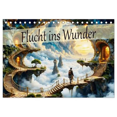 Flucht ins Wunder (Tischkalender 2026 DIN A5 quer), CALVENDO Monatskalender