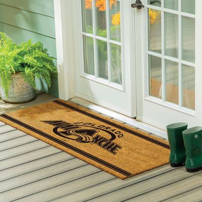 Evergreen Colorado Avalanche Monochrome Indoor/Outdoor Coir Door Mat
