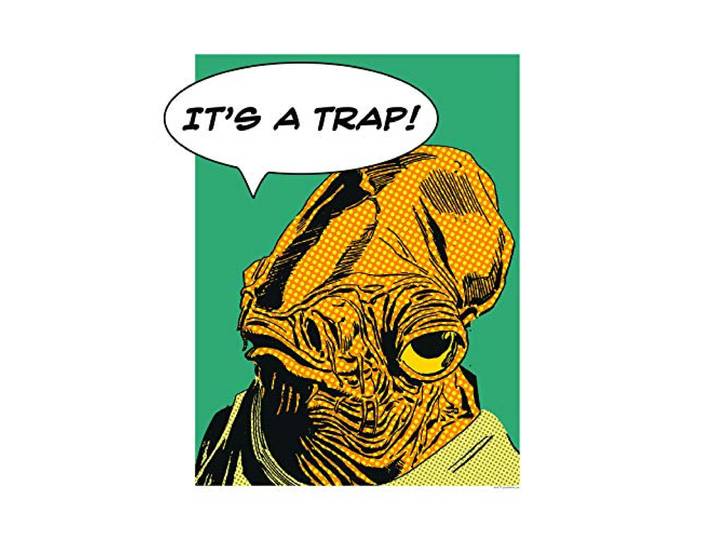 Komar Wandbild Star Wars Classic Comic Quote Ackbar Kinderzimmer, Jugendzimmer, Dekoration, Kunstdruck ohne Rahmen WB112-40x50 Größe: 40 x 50 cm (Breite x Höhe)