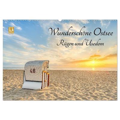 Wunderschöne Ostsee Rügen und Usedom (Wandkalender 2027 DIN A2 quer), CALVENDO Monatskalender